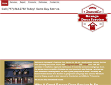Tablet Screenshot of carlislegaragedoorservice.com
